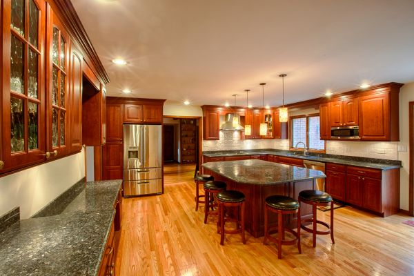 Cherry Kitchen Cabinet Repair in San Antonio