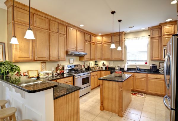 Maple Kitchen Cabinet Repair in San Antonio